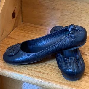 Tory Burch navy flats